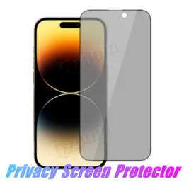 iPhone 14 Pro Max 13 12 Mini 11 XR XS 6 7 8 Plus 용 3D Full Cover Privacy Screen Protector 안티 스파이 강화 유리 필름