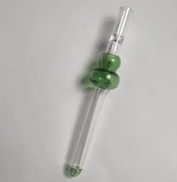 Kürbisform One Hitter Pfeife Rauchpfeifen Mini Glas Blunt mit Durchmesser 10 mm Glasrohr