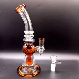 8.5 pulgadas de agua de vidrio colorido Bong Hookahs Oil Dab Rigs pipas para fumar Shisha con junta hembra de 14 mm