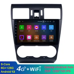 Subaru Forester 2013 Bluetooth USB Carplay Wi -Fi Music Aux 지원 TPMS 용 Android 10 9 인치 자동차 비디오 GPS 내비게이션 라디오
