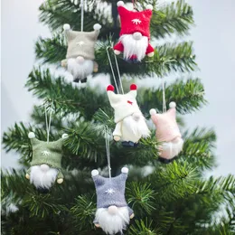 Dekoracje świąteczne wełniane bez twarzy wisiorek do lalki uroczy dekoracje drzewa dekoracje kersta arbol de navidad Ofertas Xmas Weihnachten