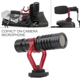 MM1ビデオプロフェッショナルマイクユニバーサルレコーディングカメラマイク用DSLRカメラスマートフォンタブレットPC DVホットシューズ