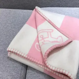 Wool Baby Pink Girls Blue kawayi H Blankets Thick Home Sofa good quailty blanket kids Boy Girl Child 100&135cm Kids Size