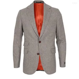 Herrdr￤kter skr￤ddarsydda f￶r att m￤ta sillben tweed jacka m￤n skr￤ddarsydd casual blazer mode