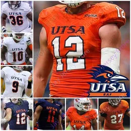 NIK1 Custom 2020 UTSA Roadrunners Jersey de futebol NCAA College Dequarius Henry Lorenzo Dantzler Frank Harris Marcus Davenport David Morgan