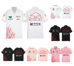 F1 T-Shirt Formül 1 Polo Gömlek Yaz Gündelik Kavur Gevşek Kısa Kollu Yarış Takım Takımı Üniforma Sokak Giyim Erkekleri Kadın