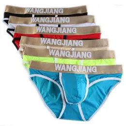 Underpants Bielizna Men Briefs 6pcs/Lot męscy hurtowe seksowne majtki wybrzuszenia woreczka trójkąt wypukły rozdzielenie