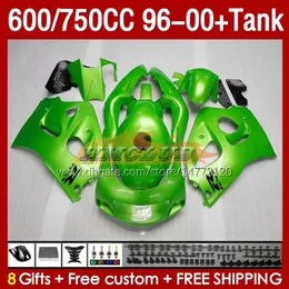 Fairings Tank for Suzuki Gray Green Srad GSXR600 GSXR 600 750 CC 1996 1997 1998 1998 1999 2000 Body 156no.88 GSXR750 600CC GSX-R750 750CC 96-00 GSXR-600 97 98 99 00 Fairing