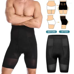 Moldeadores de cuerpo para hombres Faja para hombre Entrenador de cintura Control de barriga Fajas adelgazantes Faja de compresión de abdomen Pantalones cortos Boxer delgado