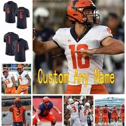 SJ Custom Illinois Fighting Illini College Football Jerseys 87 Daniel Barker 9 Sj sh Imatorbhebhe 97 Bobby Roundtree Simeon Rice Women Womaned