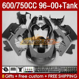 Fairings Tank f￶r Suzuki Srad GSXR600 GSXR 600 750 CC 1996 1997 1998 1999 2000 BODY 156NO.102 GSXR750 600CC GSX-R750 750CC 96-00 GSXR-600 96 97 98 99 00 FAIRING GRￅ Black