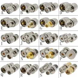 Lighting Accessories 2Pcs UHF Connector Pl259 SO239 To F / TNC BNC SMA MCX FME Male Female Plug Jack RF Coaxial Adapter Test Converter