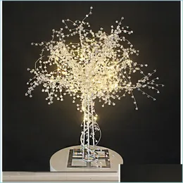 Dekoracja imprezy 2PC/działka akrylowa kryształowy stół drzewo