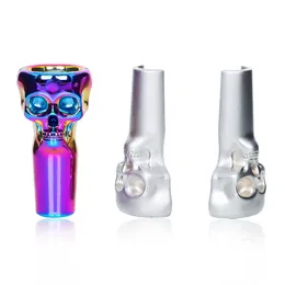 Accessori per fumatori Placcatura Ciotola da 14 mm HORNET Teschio in lega di alluminio multicolore Ciotola maschio da 18,8 mm per narghilè dab rig waterbong