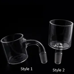 DHL Flat Top Accessori per fumatori Quartz Banger 3mm Wall Quartz Adapter Attachment Chiodi per vetro Acqua Bong Dab Oil Rigs Tubi Vaporizzatore