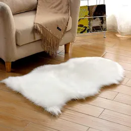 카펫 Urijk 소프트 인공 양가죽 양탄자 카펫 의자 덮개 울 따뜻한 털실 거실 피부 모피 지역 양탄자