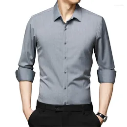 Мужская половая рубашка высококачественная рубашка с длинным рукавом мужчина 2022 весна осенняя мода Формальная износ Химиз Сплошные тонкие мужчины.