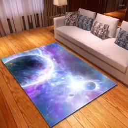 Dywany Nordic Galaxy Space 3D Drukowane duża rozmiar do salonu Dywaniki Super miękkie flanel