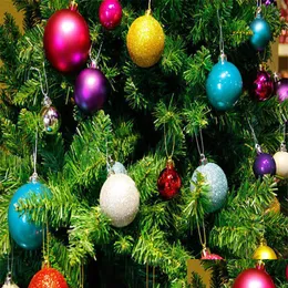 Party Decoration 36Pcs/Lot 4Cm Christmas Tree Decor Ball Xmas Hanging Ornament Decorations Home Ornaments Drop Delivery 2021 Garden F Dhixr