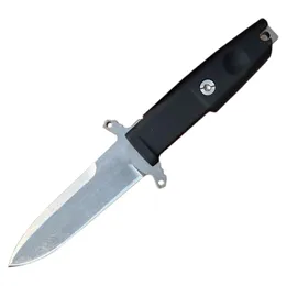 Promotion H9205 Outdoor Survival Tactical Straight Knife D2 Stone Wash Blade Full Tang FORPRENE Handle Fixed Blade Knives with Kydex