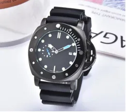 Watch Man Rubber strap Automatic Movement 44MM mens watches fashion two dials date men designer watchs gifts small dial working famous big stopwatch
