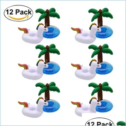 Party Decoration 12 Pack Summer Inflatable Float Pool Drink Holder Swimming Floatation Toy Inflatables Drop Delivery 2021 Home Garden Dhaei