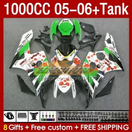 OEM Fairings & Tank For SUZUKI GSX-R1000 GSXR1000 GSXR 1000 CC K5 05 06 Bodys 157No.40 1000CC GSXR-1000 2005 2006 GSX R1000 2005-2006 Injection Mold Fairing Pepephone green