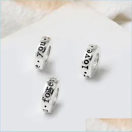 Образцы любовные буквы браслет перегородка часы часы мода Diy Alloyeelectroptate Ropore Beads выводы ювелирных украшений 0 48 гм B3 Drop Deli Dhfme
