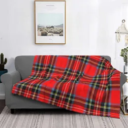 Blankets Stewart Royal Modern Blanket Stripes Plaid Tartan Pattern Plush Warm Soft Flannel Fleece Throw For Sofa Bedspread Quilt