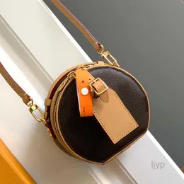 Evening Bags Classic Old Flower Round Bag Tote Shoulder Bags Cross Body Package Handbag Metal Letter Hardware Zipper Closure Purses Slot Pocket Women Phone Wallet