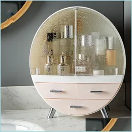 Badezimmer-Aufbewahrungsorganisation, Kosmetikregal, Schreibtisch, staubdicht, Lippenstift, Maske, Schminktisch, Hautpflege, Make-up, Schmuck, Organizer Dr. Dh5Mn