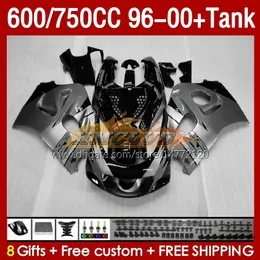 Fairings & Tank For SUZUKI SRAD GSXR600 GSXR 600 750 CC 1996 1997 1998 1999 2000 Body 156No.79 GSXR750 600CC GSX-R750 750CC 96-00 GSXR-600 96 97 98 99 00 Fairing glossy grey