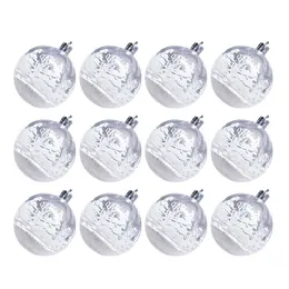 Decoraciones Tree Xmas Nieve Baubles Cristal Clear Ornament Christmas Hanging Holiday Season Fillable Year New Glass Golas Transparente G220925