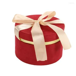 Подарочная упаковка большая круглая цветочная бумага коробки с крышкой обнимание ковша упаковочная коробка с вареньем.