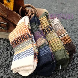 Men's Socks 4Pair Mens Soft Thick Angora Cashmere Casual Rabbit Wool Blend Warm Winter Socks 220923