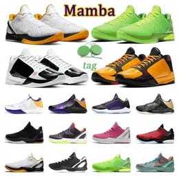 2023 Mamba Zoom 6 Protro Herren-Basketballschuhe Grinch Mambacita Del Sol Chaos Alternate Bruce Lee 5 Ringe Lakers Purple Prelude Herren-Trainer Outdoor-Sport-Turnschuhe