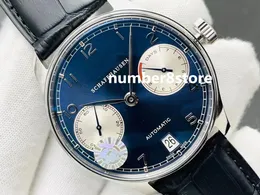 500112 Herrenuhr ZF V5, blaues Zifferblatt, Schweizer Automatikwerk 52010, 28.800 Halbschwingungen pro Stunde, Gangreserve 7 Tage, Saphirglas, klassische Luxus-Armbanduhr aus Edelstahl