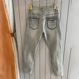 Mäns jeans lyxiga prestationsserier rak passform av avsmalnande ben jean stil f märke mens byxor toppkvalitet silmbyxor 220923