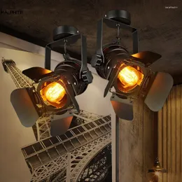 Lâmpadas pendentes Retro Spot Track Luzes LED Bar El Kitchen Hanglamp Loft Stretch Industrial Vintage De Lighting Getters