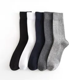 Men's Socks 5pairslot 100 Cotton Men High Quality Long Leg Business Autumn Winter Breathable Man Calcetines Meias 220923