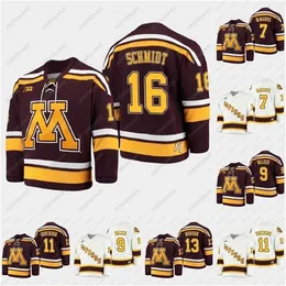 GLA MIT 2021 B1G Turnuvası Vintage Brannon McManus Jersey Minnesota Altın Gophers Sammy Walker Jonny Sorenson Cullen Munson Brock Faber Colin