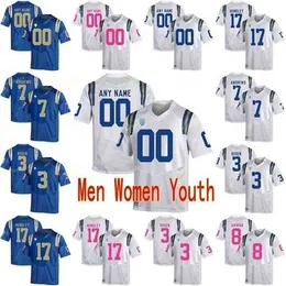 SJ Custom UCLA Bruins College Football Jerseys 1 Alterraun Verner 10 Desmetric Felton 11 Anthony Barr Homens Mulheres jovens costuradas