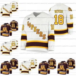 Gla A3740 2021 B1G Tournament Champions Jersey Minnesota Gophers Custom Mason Nevers Scott Reedy Sammy Walker Nathan Burke Ryan Johnson Ben Meyers