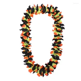 Decorative Flowers & Wreaths Hawaiian Leis Hula Dance Garland Artificial Neck Loop For Hawaii Tropical Theme Party Decoration - Circumferenc