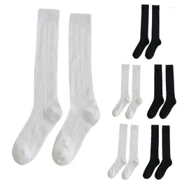 Women Socks & Hosiery Girls Summer Ultra-Thin Mesh Knee High Japanese College Style Lolita Solid Color Hollow Out Leaves Rhombus Calf P8DBSo