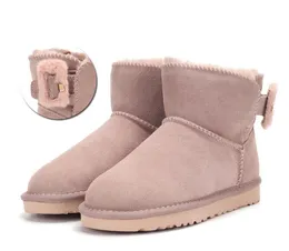 2022 Hot Women U3352 wełniane buty śniegowe Australia Krótkie podwyższone miękkie wygodne swobodne futro owczarek trzymaj ciepłe buty z kartą koszulową