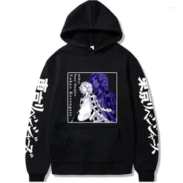 رجال الرجال رجال من النوع الثقيل للرجال أنيمي طوكيو Revengers هوديي الرجال طباعة harajuku sano manjiro ملابس pullover فضفاضة