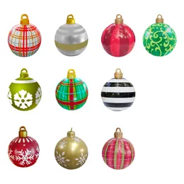 Dekoracje świąteczne ozdoby świąteczne - gigantyczne na świeżym powietrzu świąteczne PCV nadmuchiwane ozdobna piłka G220924