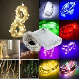 Tiras 5m 50 LED 9 Colors Lâmpada Fairy String luz