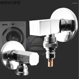 Bathroom Sink Faucets Brass Triangle Valve Hardware Accessories Barhroom Washing Machine Toilet Water Heater Switch Angle With Stop